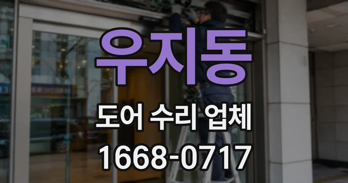우지동 도어 수리 업체