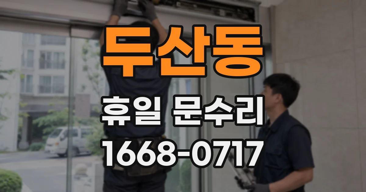 두산동 휴일 문수리