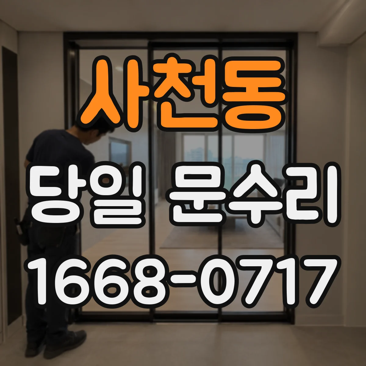 사천동 당일 문수리