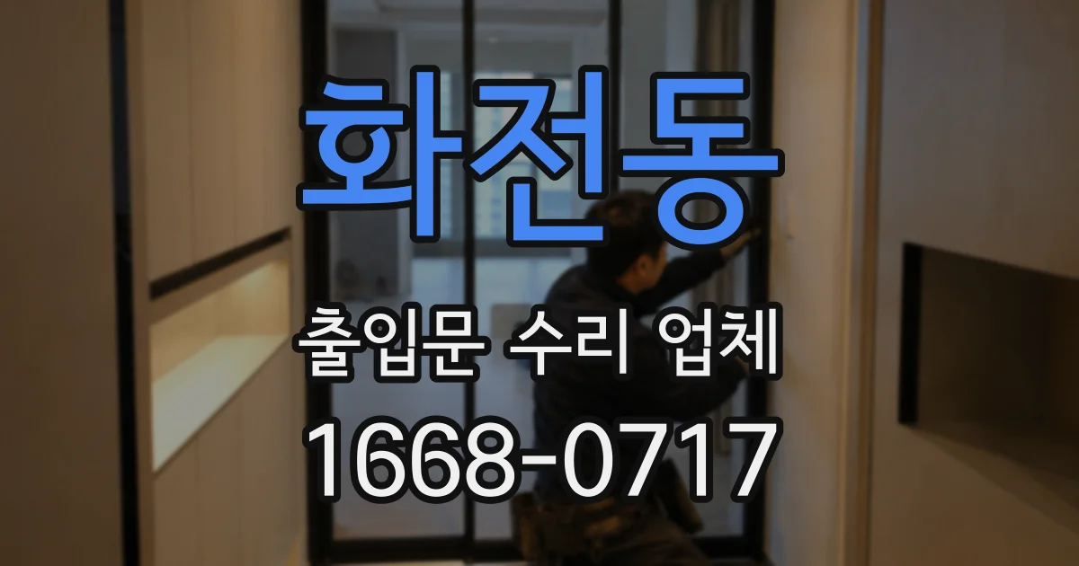 화전동 출입문 수리 업체