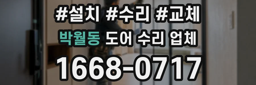 박월동 도어 수리 업체