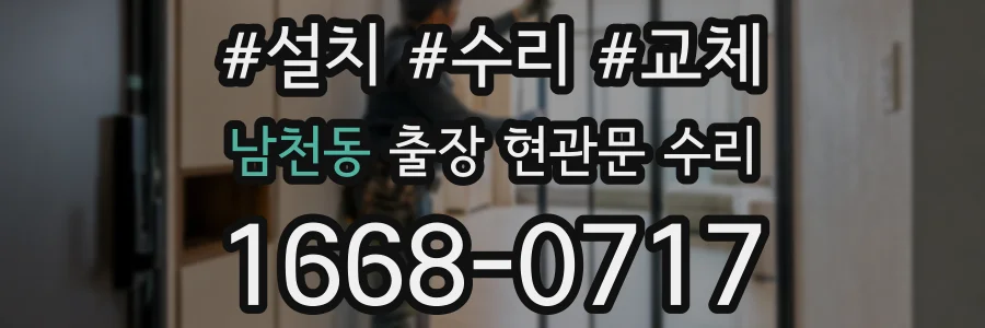 남천동 출장 현관문 수리
