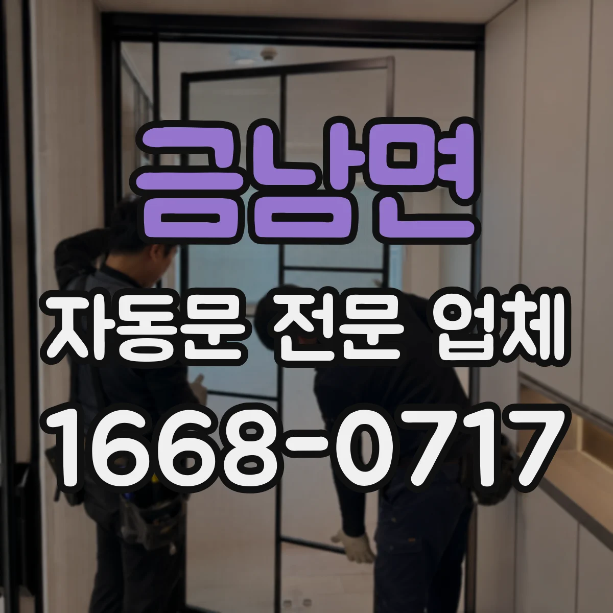 금남면 자동문 전문 업체