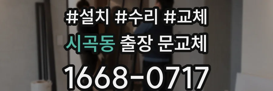 시곡동 출장 문교체