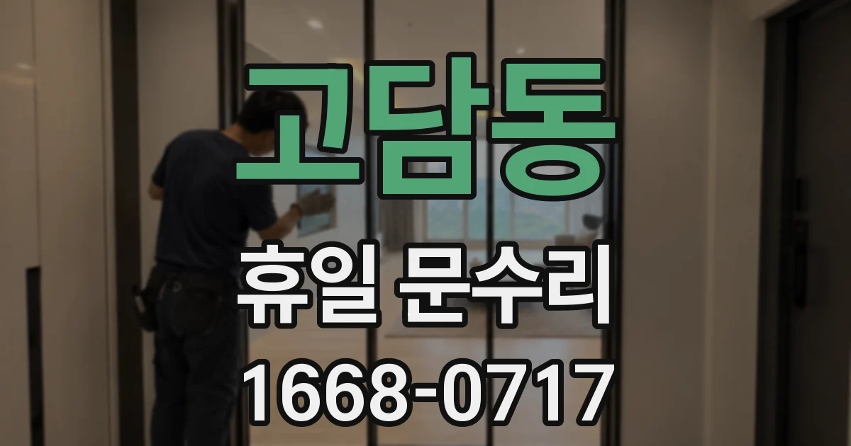 고담동 휴일 문수리