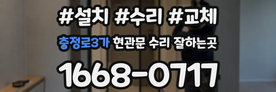 충정로3가 현관문 수리 잘하는곳
