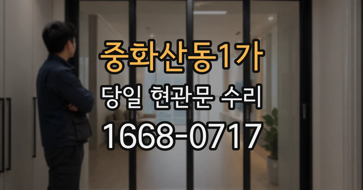 중화산동1가 당일 현관문 수리