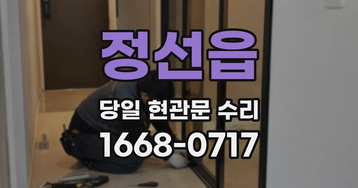 정선읍 당일 현관문 수리