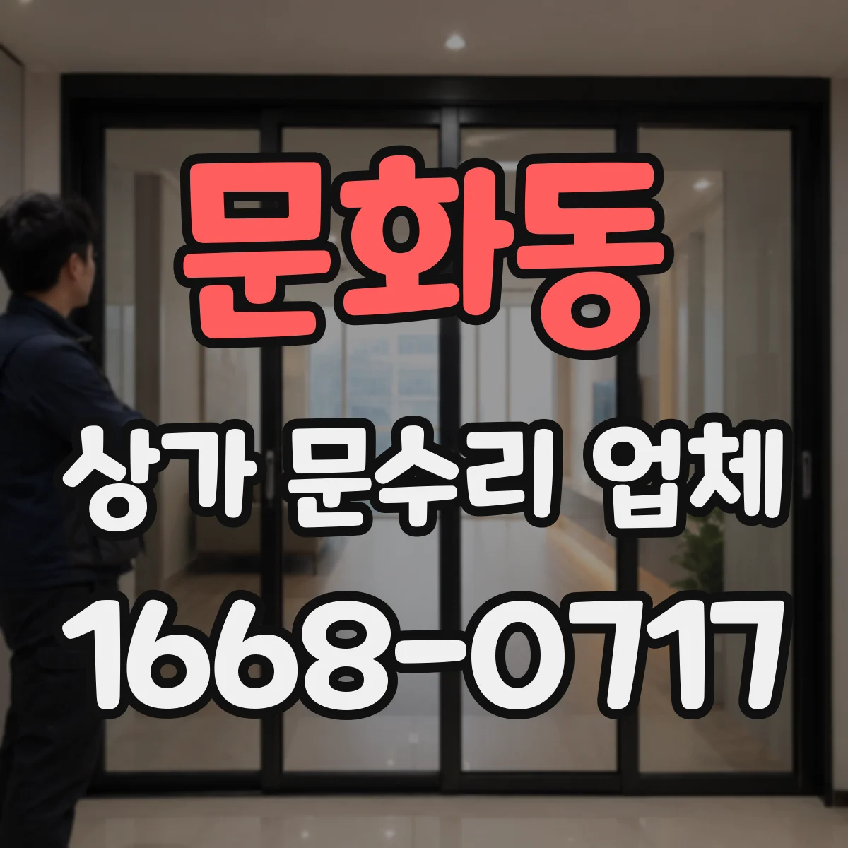 문화동 상가 문수리 업체