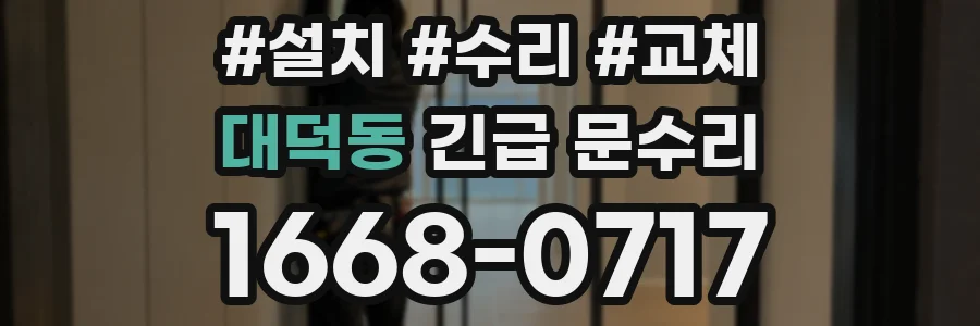 대덕동 긴급 문수리