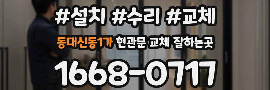 동대신동1가 현관문 교체 잘하는곳