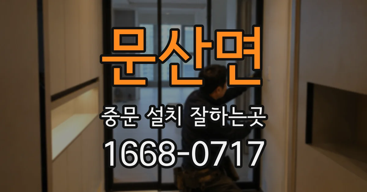문산면 중문 설치 잘하는곳