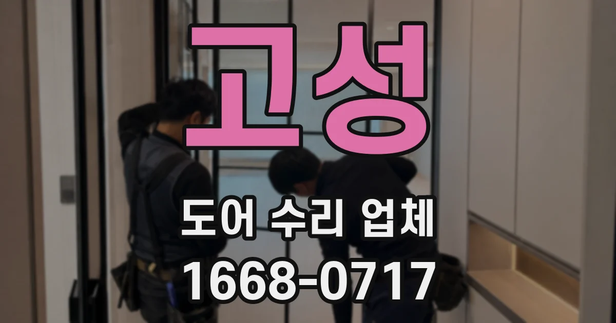 고성 도어 수리 업체
