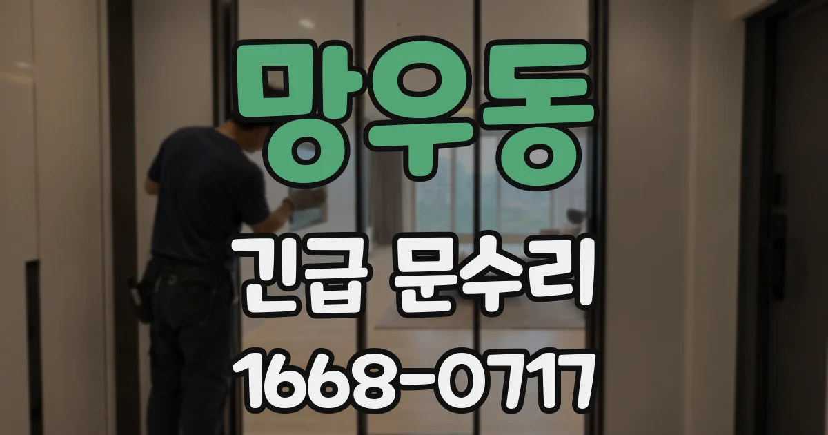 망우동 긴급 문수리