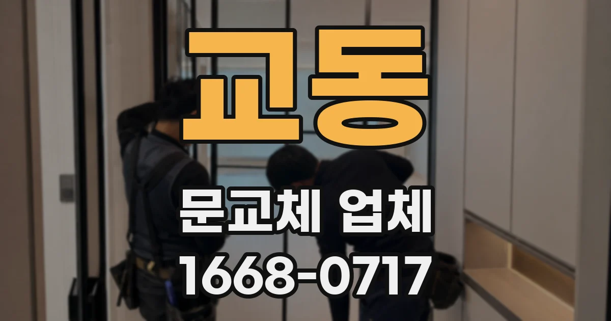 교동 문교체 업체