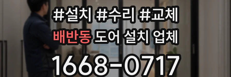 배반동 도어 설치 업체