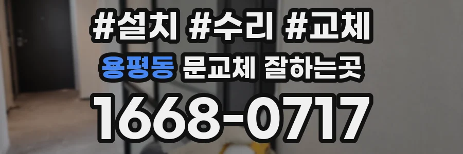 용평동 문교체 잘하는곳