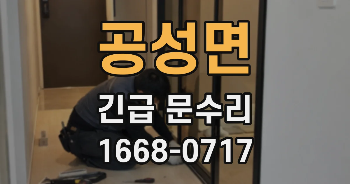 공성면 긴급 문수리