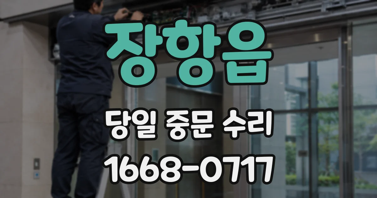 장항읍 당일 중문 수리