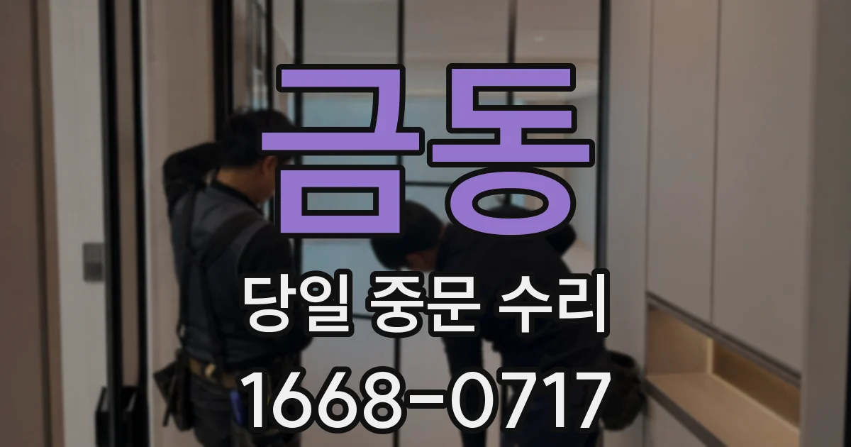 금동 당일 중문 수리
