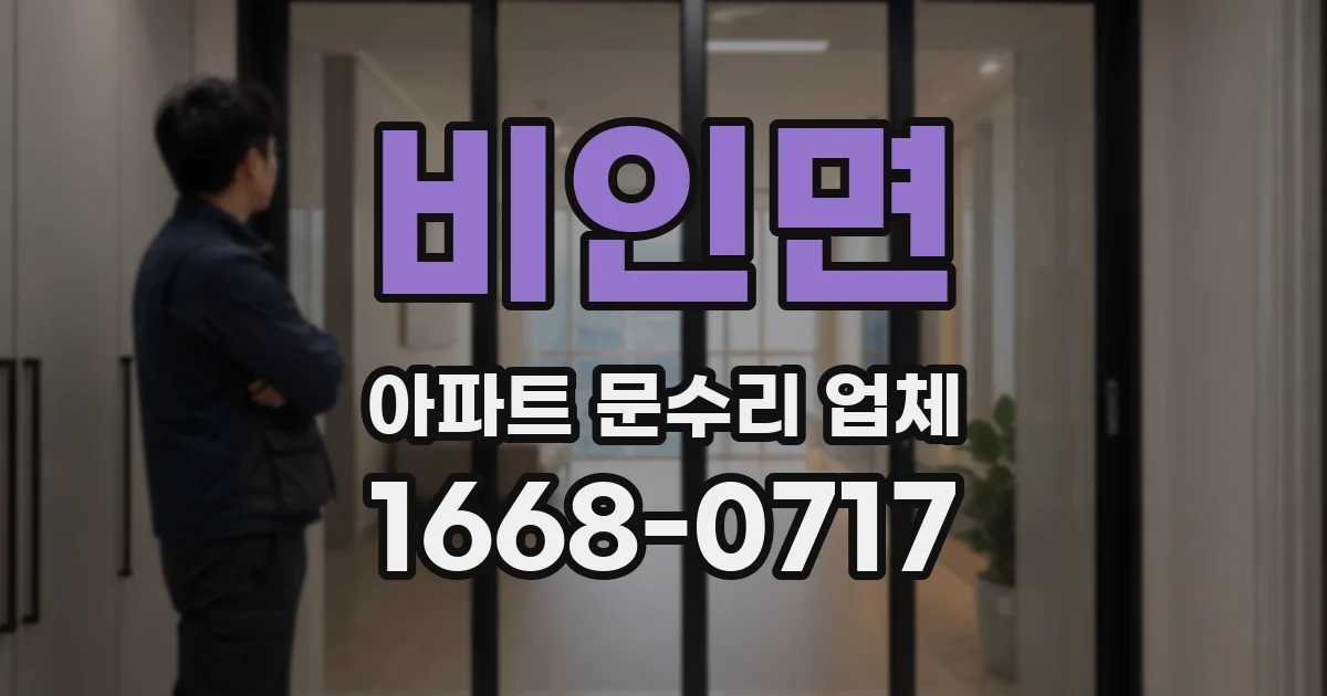 비인면 아파트 문수리 업체