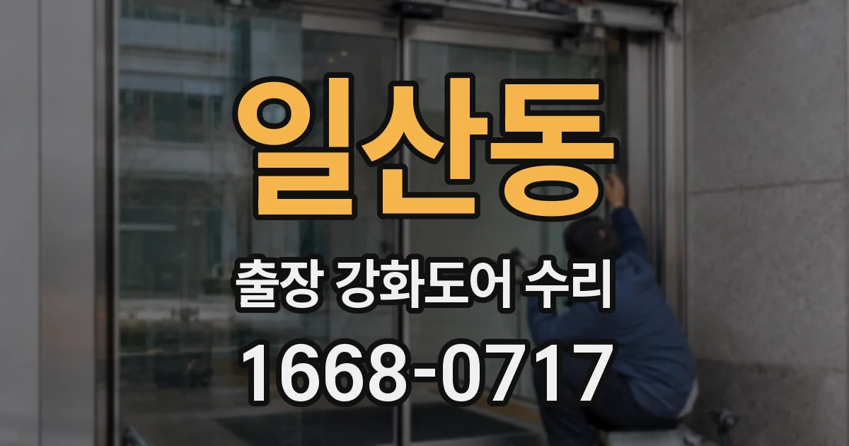일산동 출장 강화도어 수리