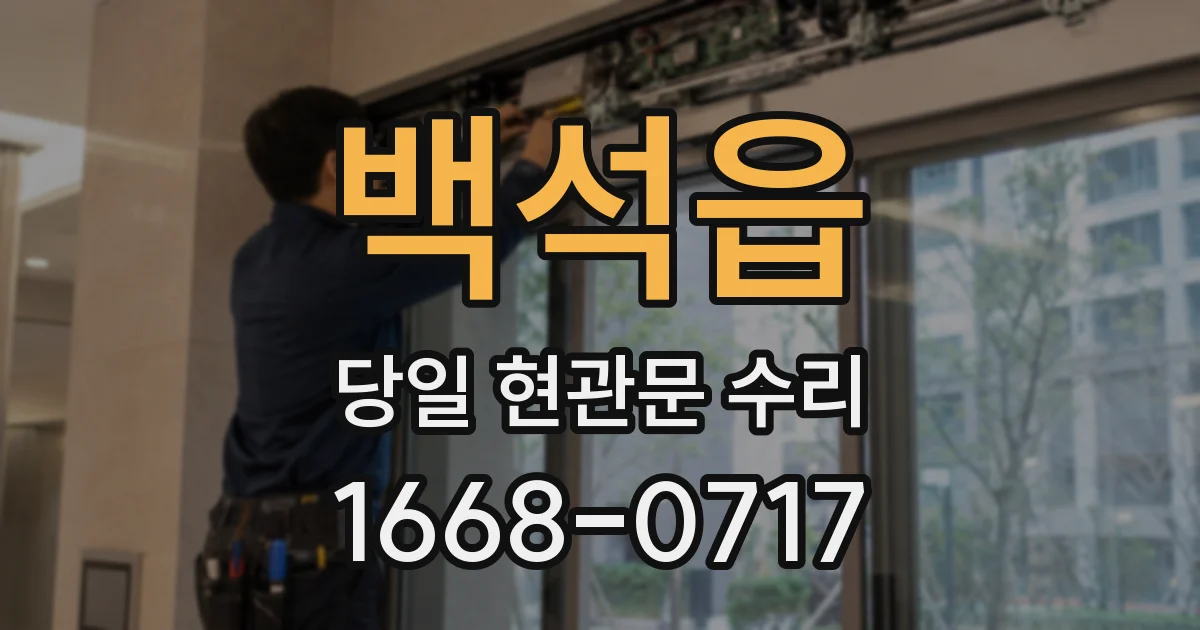 백석읍 당일 현관문 수리