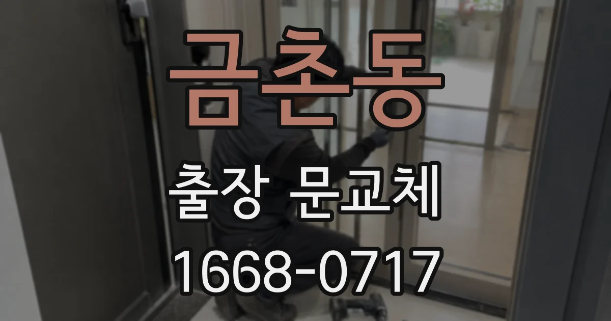 금촌동 출장 문교체