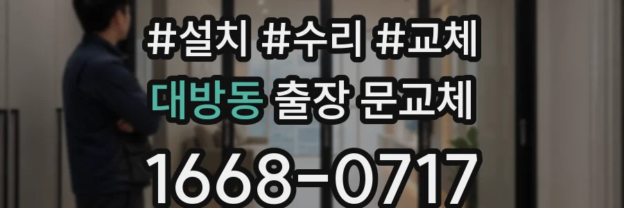 대방동 출장 문교체