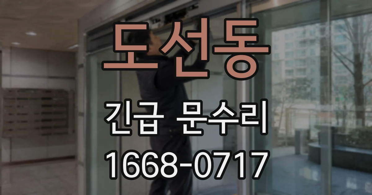 도선동 긴급 문수리