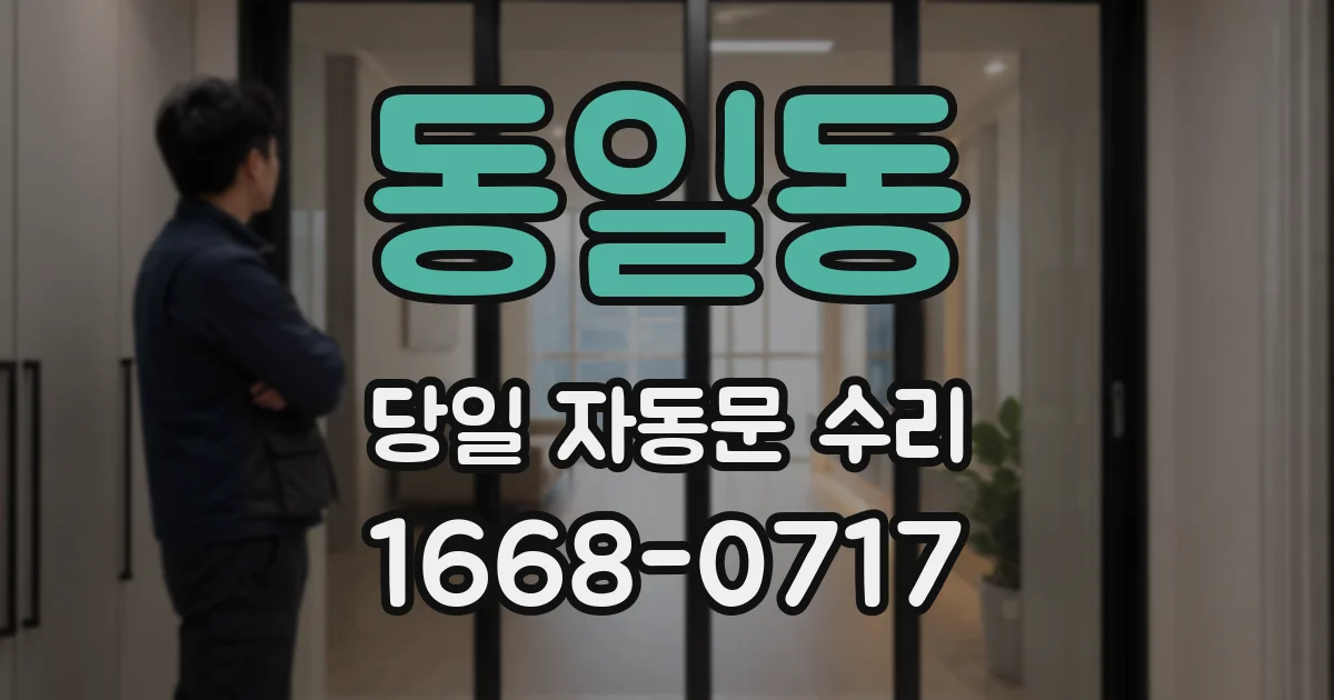 동일동 당일 자동문 수리