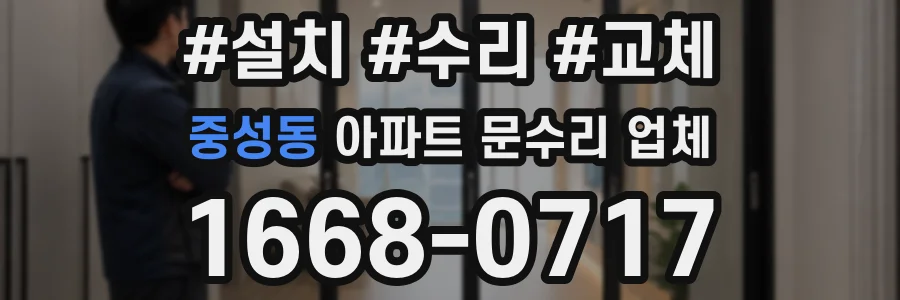 중성동 아파트 문수리 업체