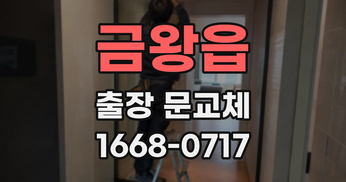 금왕읍 출장 문교체