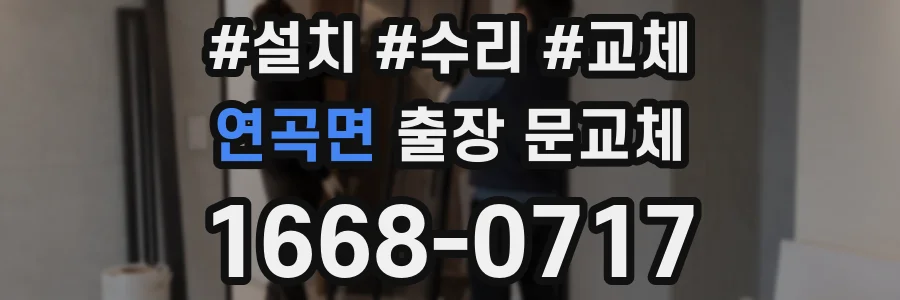 연곡면 출장 문교체