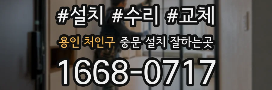 용인 처인구 중문 설치 잘하는곳