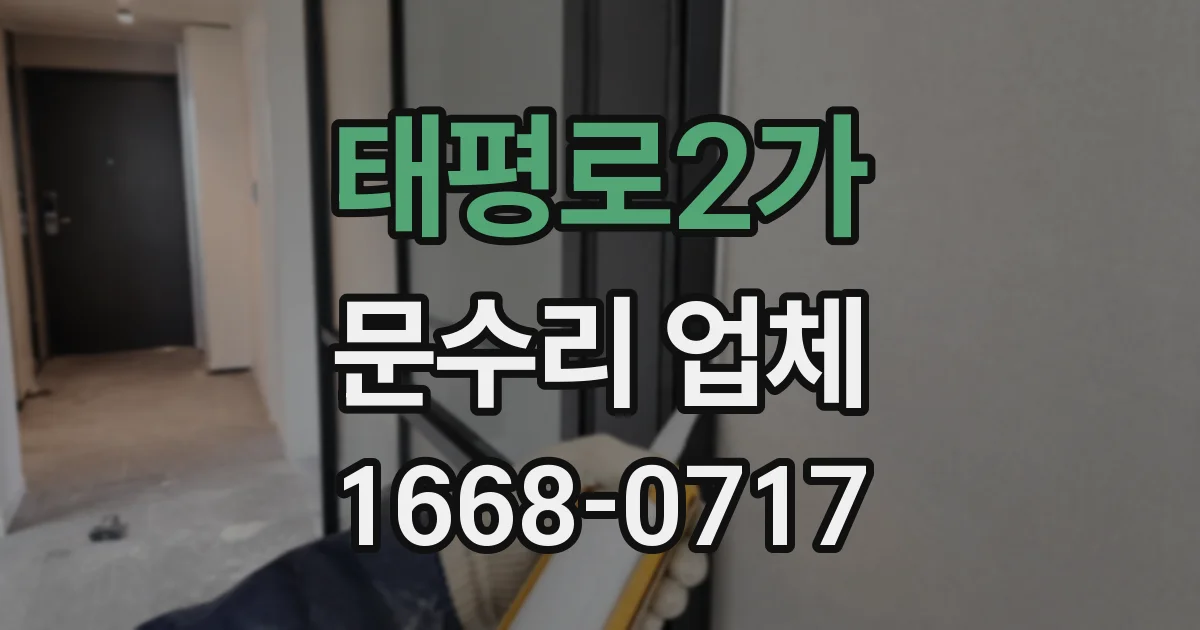 태평로2가 문수리 업체