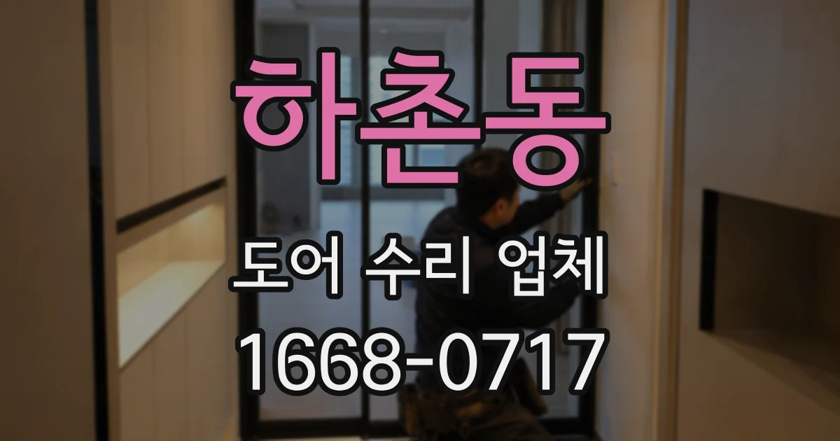 하촌동 도어 수리 업체