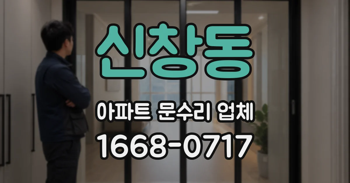 신창동 아파트 문수리 업체