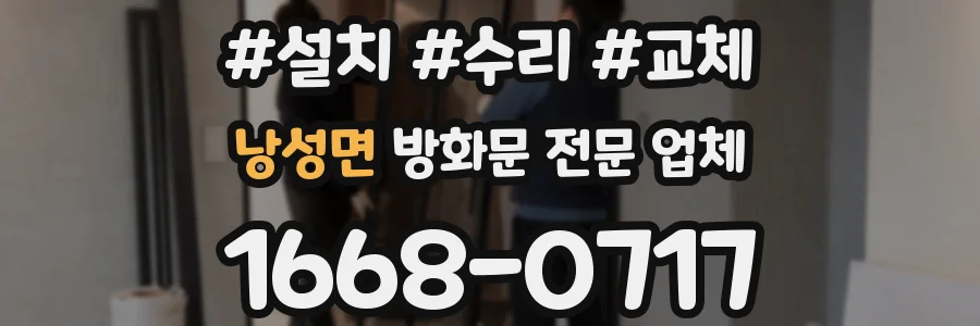 낭성면 방화문 전문 업체