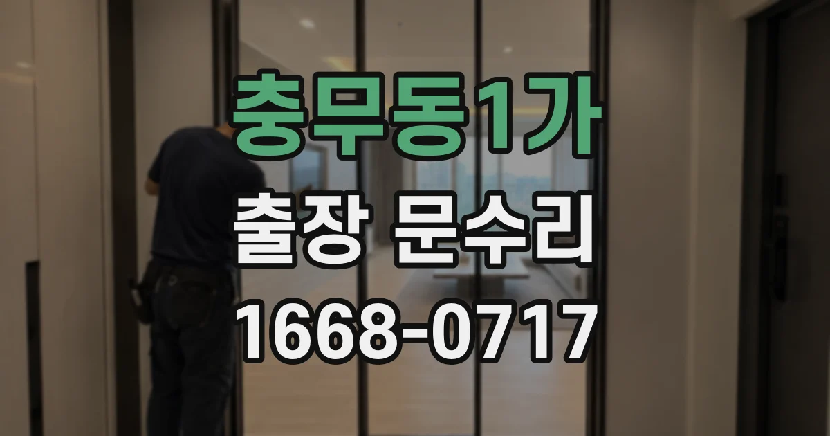 충무동1가 출장 문수리