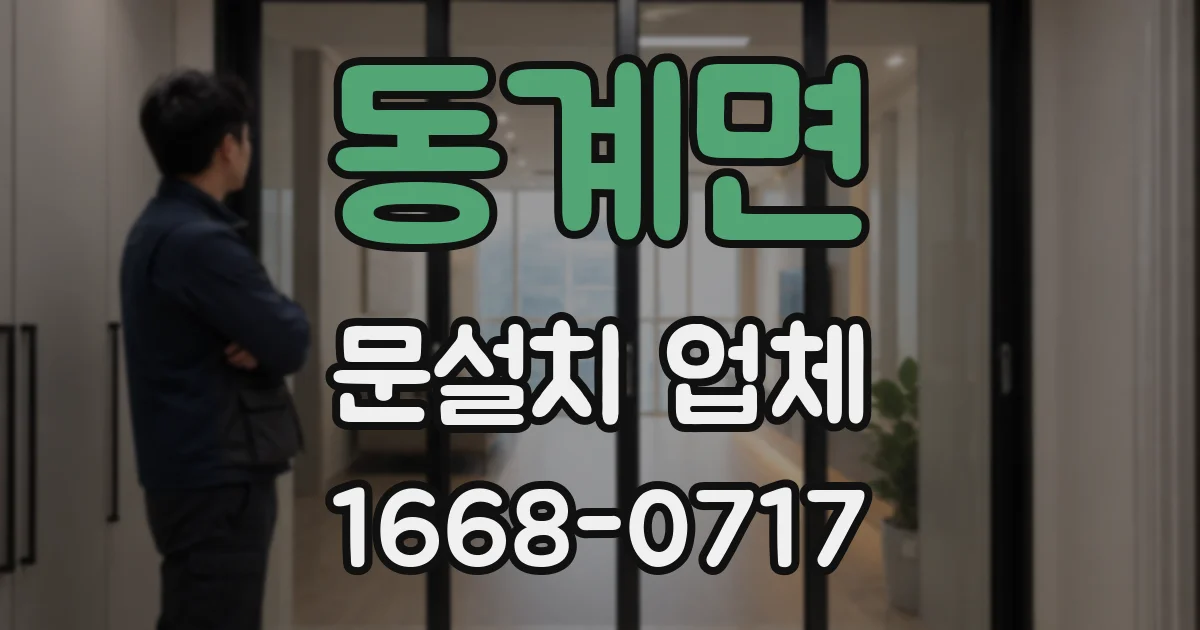 동계면 문설치 업체