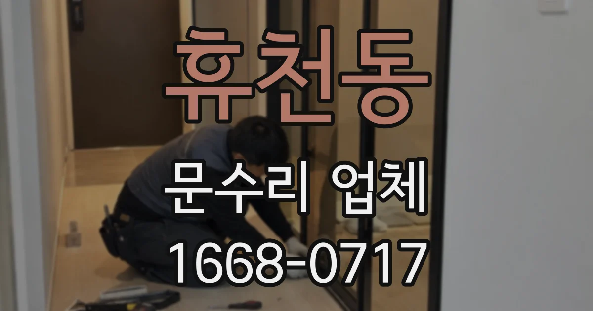 휴천동 문수리 업체