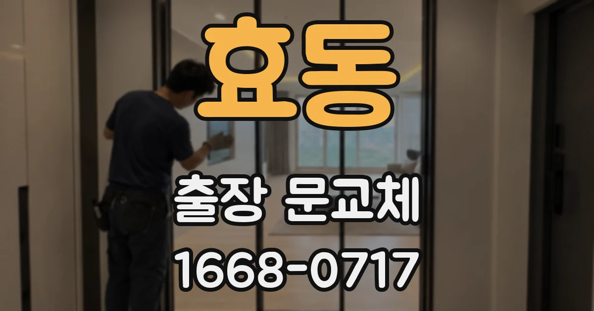 효동 출장 문교체