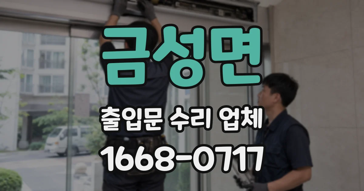 금성면 출입문 수리 업체