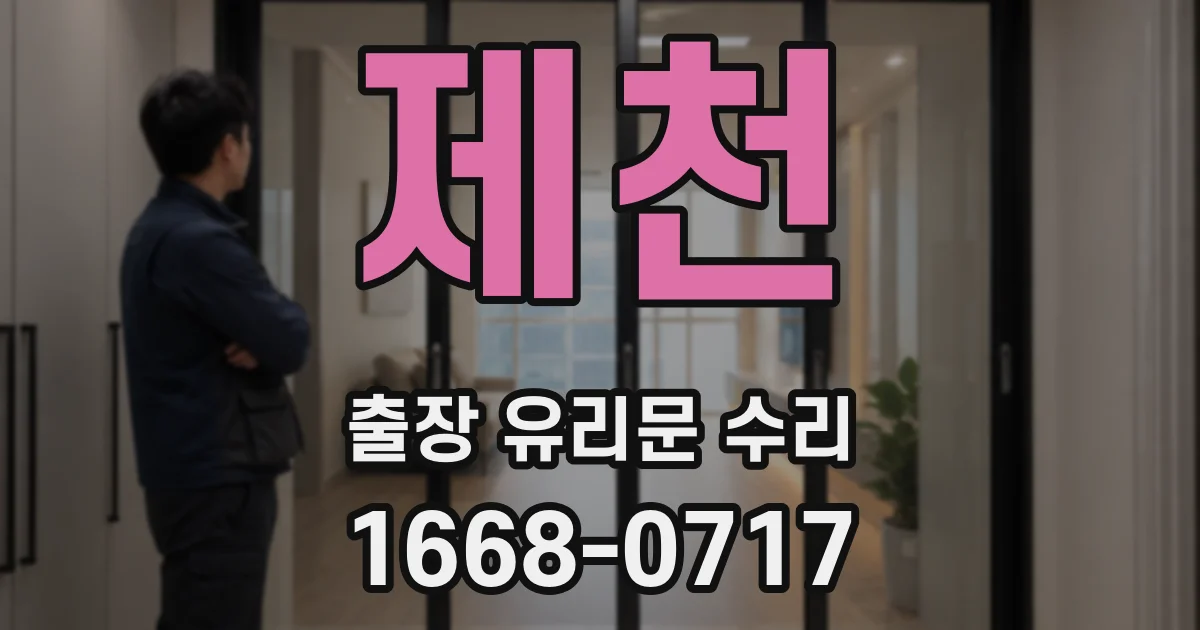 제천 출장 유리문 수리