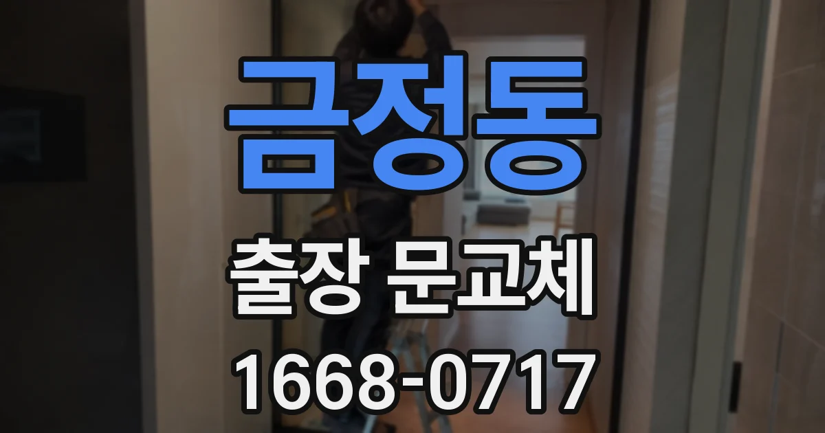 금정동 출장 문교체