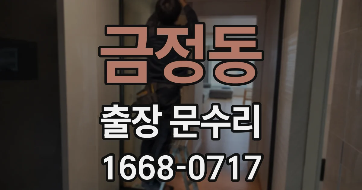 금정동 출장 문수리