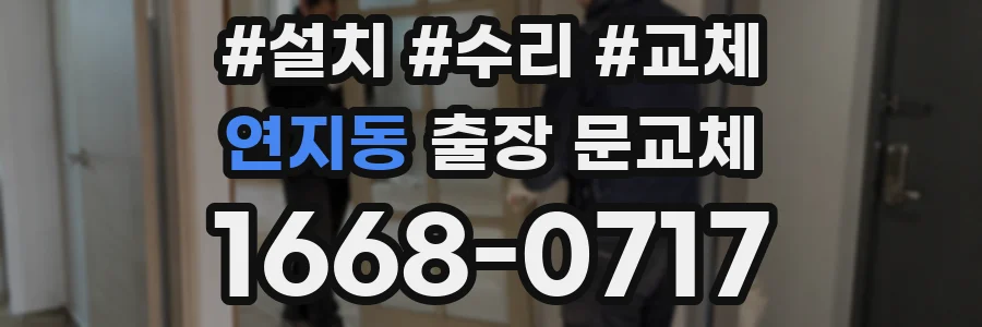 연지동 출장 문교체