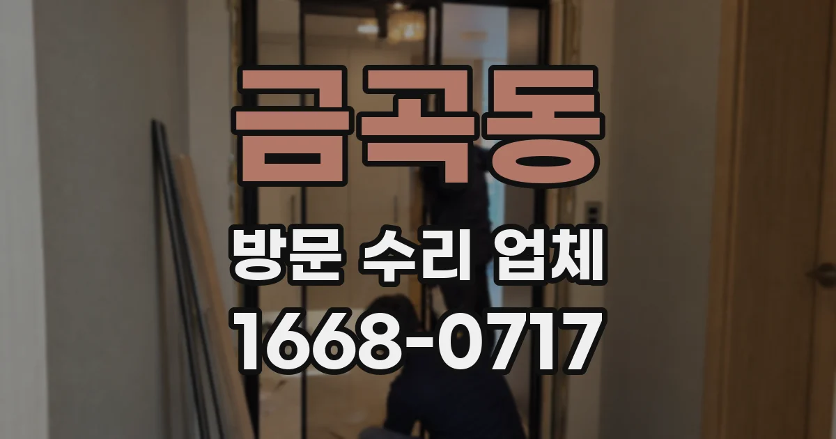 금곡동 방문 수리 업체