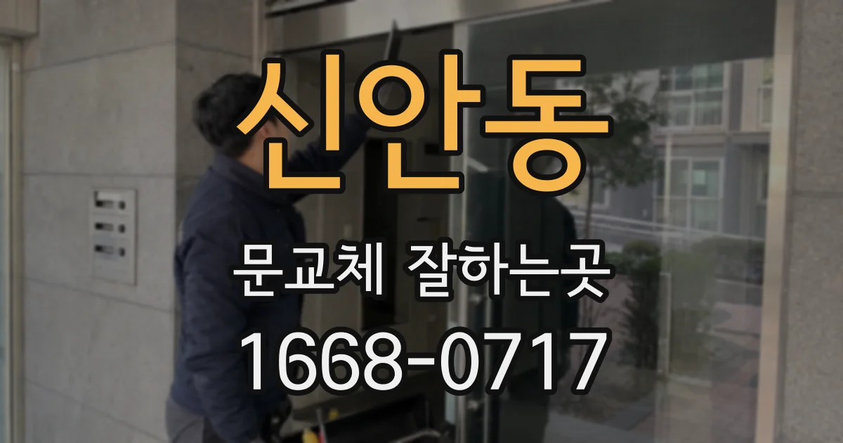 신안동 문교체 잘하는곳